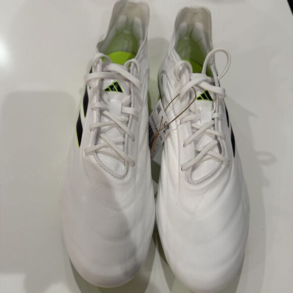 NEW ADIDAS COPA PURE.1 FG SOCCER CLEATS WHITE AND GREEN MENS Sz 8 / wmn 9 HQ8971 main image 10
